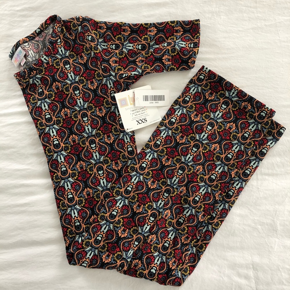 3/$25 LuLaRoe Julia Dress multicolored XXS